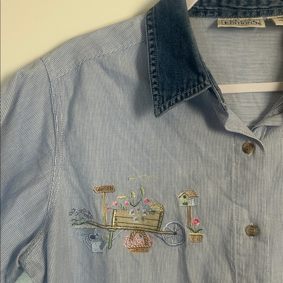 Vintage Embroidered 90s Spring Top - Picture 5 of 6